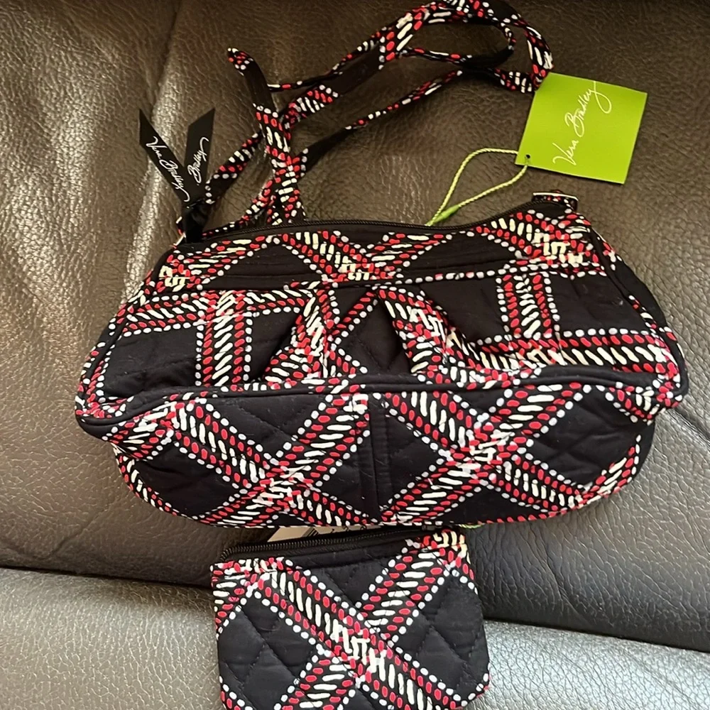 Vera Bradley bag in frannie bag and coin purse Minsk plaid